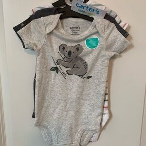 Carter's Gray Koala Bodysuit Set